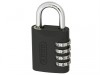 ABUS 158KC/45mm Combination Padlock With Key Overide