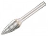 Dormer Solid Carbide Rotary Burr Bright Pointed Tree 6.3mm x 3mm