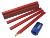 Faithfull Carpenters Pencils Tube (12) + Sharpener
