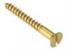 Forgefix Wood Screw Slotted CSK Solid Brass 1.1/2 x 12 Box 200