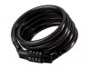 MasterLock Black Self Coiling Combination Cable 1.8m x 8mm