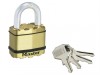Master Lock Excell Brass Finish 50mm Padlock 4 Pin