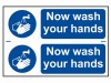 Scan Now Wash Your Hands - PVC 300 x 200mm