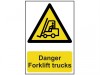 Scan Danger Forklift Trucks - PVC 200 x 300mm