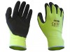 Scan Hi-Vis Yellow Foam Latex Coated Gloves - Medium (Size 8)