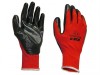Scan Palm Dipped Black Nitrile Glove Large