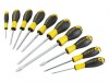Stanley Tools 0-60-211 Essential Screwdriver Set of 10 PH/SL/PZ