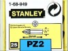 Stanley Pozidriv 2pt Bit 25mm 1 x 25 1-68-949B
