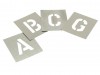 Stencils Set of Zinc Stencils - Letters 1in Walleted
