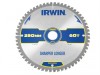 IRWIN Construction Circular Saw Blade 250 x 30mm x 60T ATB/Neg M