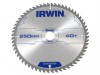 IRWIN Professional Circular Saw Blade 250 x 30mm x 60T - Wood