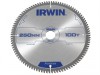 IRWIN Professional Circular Saw Blade 250 x 30mm x 100T - Aluminium
