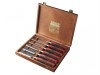 Bahco 424P-S6 Bevel Edge Chisel Set of 6 in a Wooden Box