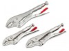 Crescent® Curved Jaw Locking Pliers with Wire Cutter Set, 3 Piece