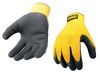 DeWalt DPG70XL Yellow Knit Back Latex Gloves