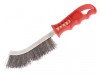 Faithfull Wire Scratch Brush Steel Red Handle