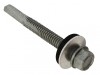 Forgefix TechFast Roofing Sheet to Steel Hex Screw & Washer No.5 Tip 5.5 x 120mm Box of 50