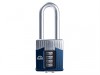 Henry Squire Warrior High-Security Long Shackle Combination Padlock 55mm