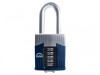 Henry Squire Warrior High-Security Long Shackle Combination Padlock 65mm