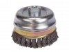 Lessman Knot Cup Brush 65 x M14 x 20 x 0.5 Stainless Wire