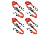 MasterLock Ratchet Tie Down + S Hooks 4.25m 4 Piece Red
