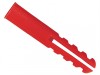 Rawlplug Plastic Plugs Red 10 x 100 Screw Sizes 6-12