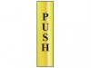 Scan Push vertical - Polished Brass Effect (200 x 50mm)