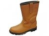 Scan Texas Dual Density Lined Rigger Boots Tan UK 11 Euro 46