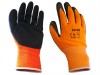 Scan Hi-Vis Orange Foam Latex Coated Gloves - Medium (Size 8)