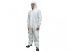 Scan Chemical Splash Resistant Disposable Coverall White Type 5/6 Large