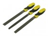 Stanley File Set 3 Piece Flat , 1/2 Round, 3 Square 200mm (8in)