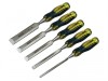 Stanley FatMax Bevel Edge Chisel with Thru Tang  5 Piece Set 6, 12, 18, 25 and 32mm