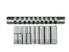 Teng M1407 Deep Socket Metric Clip Rail Set 10 Piece - 1/4in Drive