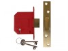 UNION StrongBOLT 2100S BS 5 Lever Mortice Deadlock 79.5mm 3in Satin Brass Visi