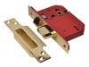 UNION StrongBOLT 2205S Polished Brass 5 Lever Mortice Sash Lock Visi 79mm 3in
