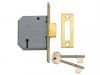 Yale Locks PM322 3 Lever Mortice Dead Lock 67mm 2.5in Polished Chrome