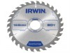 IRWIN Circular Saw Blade 165 x 30mm x 30T ATB