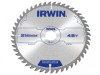 IRWIN Circular Saw Blade 216 x 30mm x 48T ATB
