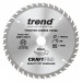 Trend CSB/16540T Craft Pro Thin Kerf TCT Blade Ideal for DeWalt, Makita, and Festool Cordless Circular Saws, Tungsten Ca