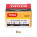 TIMCO Solo Woodscrew PZ1 CSK ZYP 3.0 x 12 200 PCS Box
