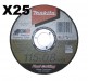 MAKITA B-45727 115 x 0.8 x 22mm Thin Cutting Wheels for Metal (BOX of 25)