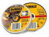 DEWALT DT42335TZ Stainless Steel Metal Flat Cutting Discs 115mm Tin of 10