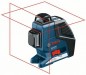 Bosch GLL 2-80P 2-Plane Cross Line Laser 360 Degrees in Horizontal and Vertical Plane with BM1 Wall Mount & L-BOXX